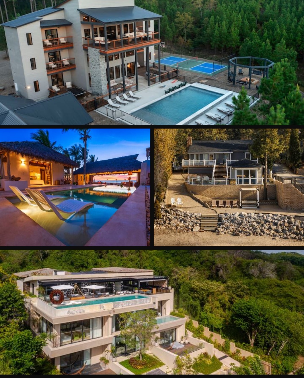 Four StaycationGo homes featured on the show